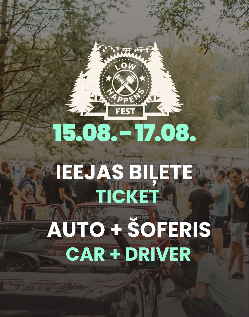 Fest 2025 auto+šoferis biļete